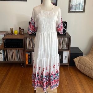 Christy Dawn THEO dress S white Embroidered RARE